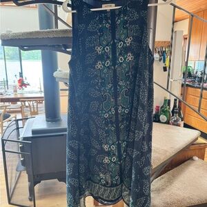 Max Studio Teal Sundress Midi